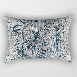 Brussels, Belgium - Aesthetic Map Design Rectangular Pillow