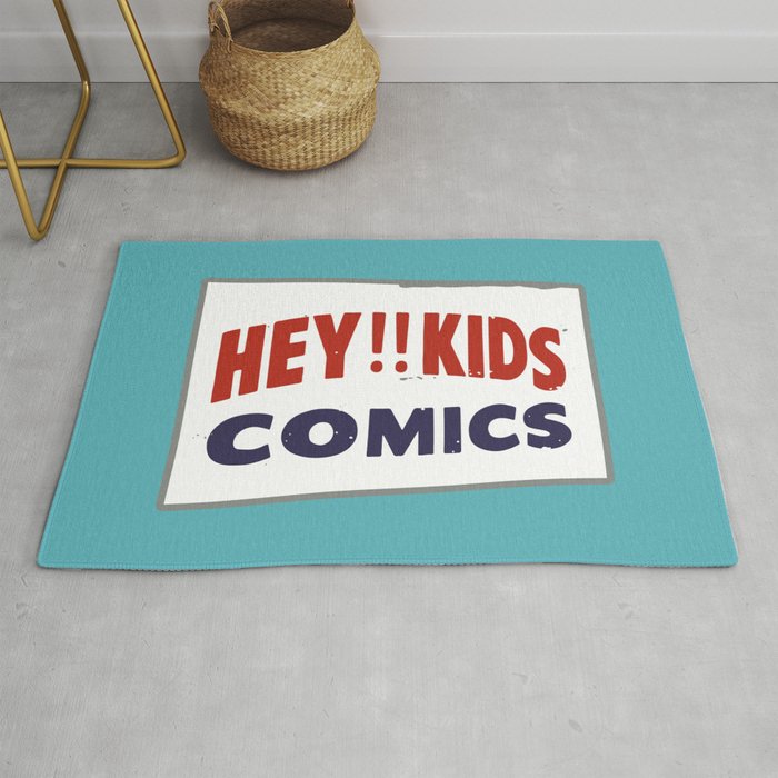 Hey Kids! Comics Spinner Rack Sign Rug