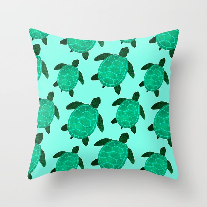 Turtle Totem Throw Pillow