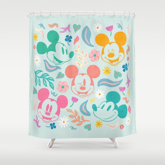 Sun Lee Shower Curtain By Disney, Mickey And Minnie Mouse Shower Curtain Hooks