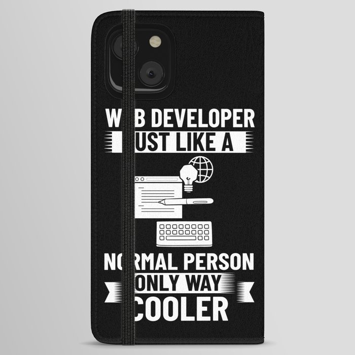 Web Development Engineer Developer Manager iPhone Wallet Case