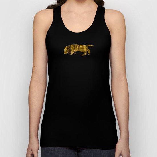 I LOVE my Dachshund 3 - Luxury glitter dog on white backround Unisex Tank Top