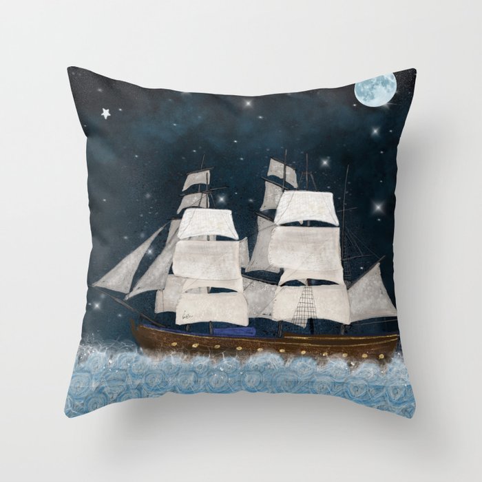 the north star Throw Pillow
