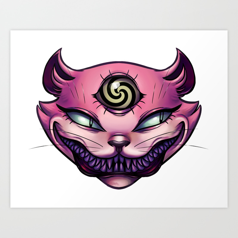 Cheshire Cat Art Print By Savodraws Society6