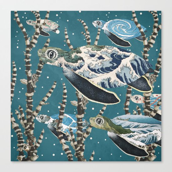Turtle Migration Canvas Print