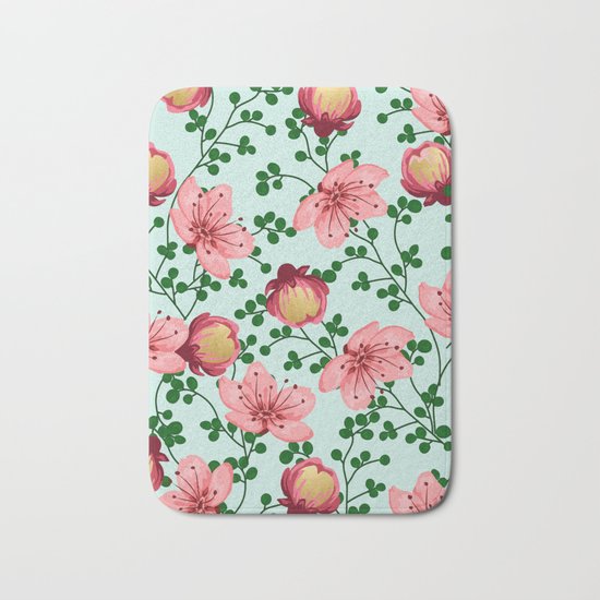 Blush Vines #society6 #decor #buyart Bath Mat