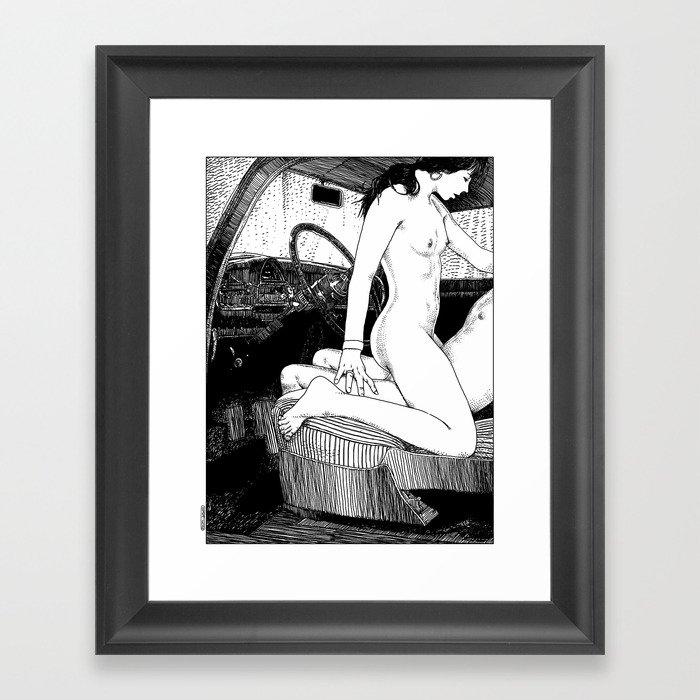 asc 314 - L’aire de repos II (She couldn’t wait) Framed Art Print