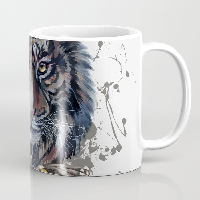 Tiger and Butterfly Coffee Mug