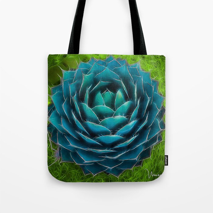 agave blue Tote Bag