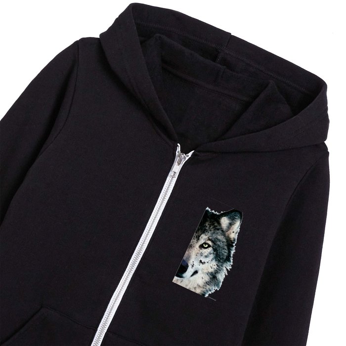 Timber Wolf Adult Fleece Jacket