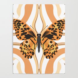 Butterfly - orange Poster