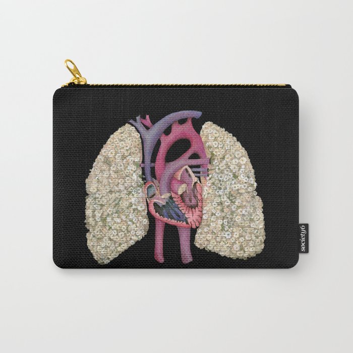 Fetal Heart with Baby's Breath Lungs Carry-All Pouch