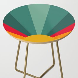 Colorful Vintage Sunshine, Retro Style 6 Side Table