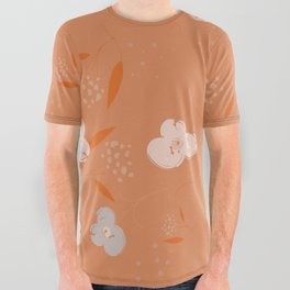 Floral Simple Pattern All Over Graphic Tee