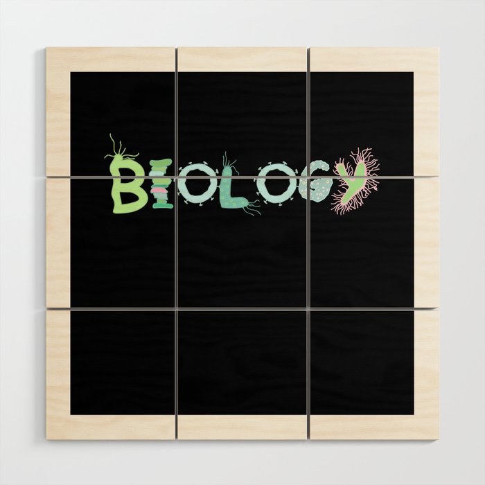 Biology Bacteria Microbiology Chemistry Wood Wall Art