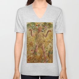 The Four Seasons, Summer by Leon Frederic V Neck T Shirt