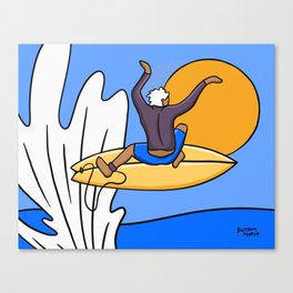 Surf Art | Above the Lip Canvas Print