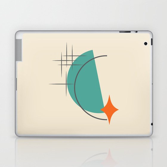 Mid Century Modern Letter C Artwork Laptop & iPad Skin