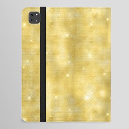 Glam Yellow Diamond Shimmer Glitter iPad Folio Case