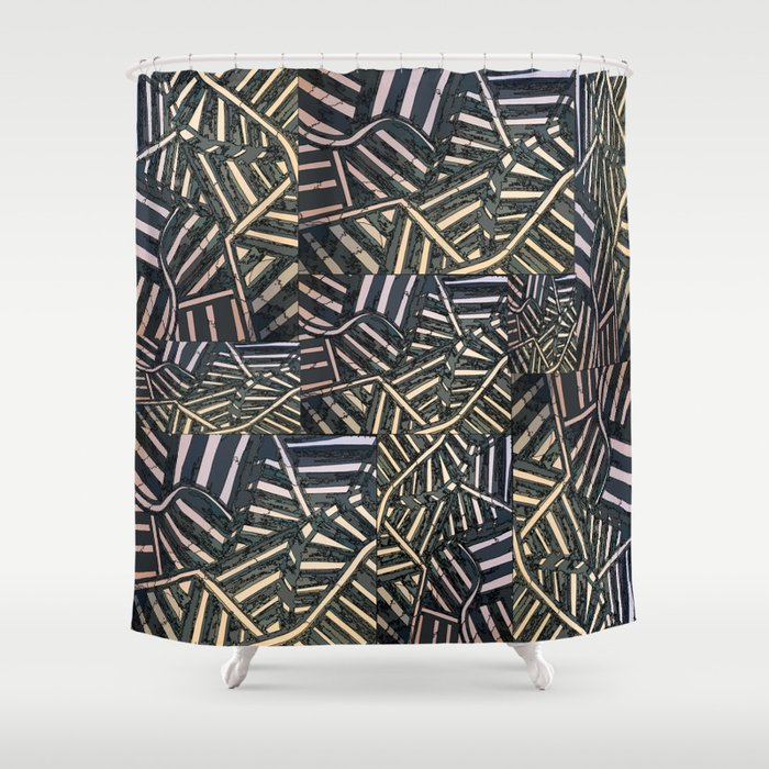 Black And White Contemporary Art Deco Home Goods Design Shower Black And White Contemporary Art Deco Home Goods Design Shower Curtain