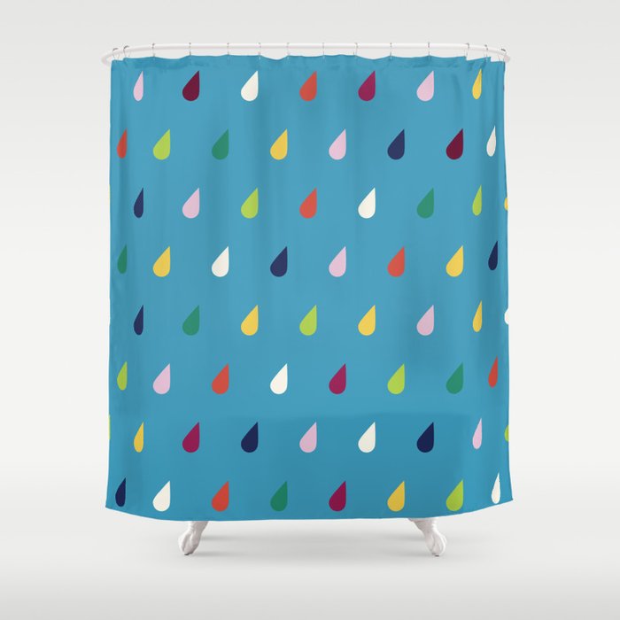 Raindrops Shower Curtain