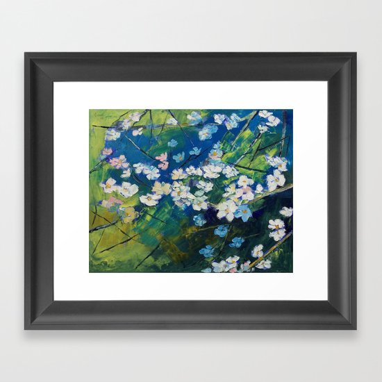 Cherry Blossoms Framed Art Print