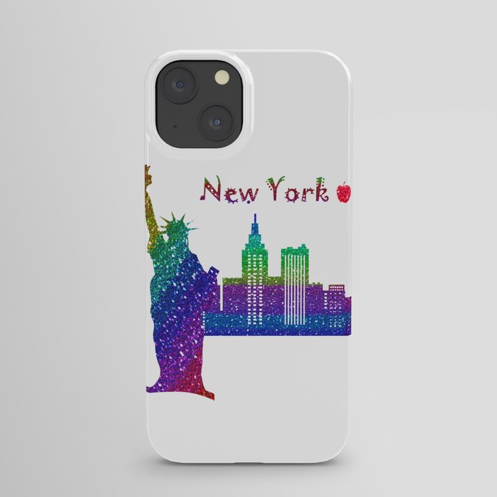 New York glitter iPhone Case