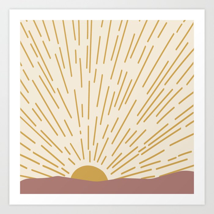 Golden Sunrise Art Print