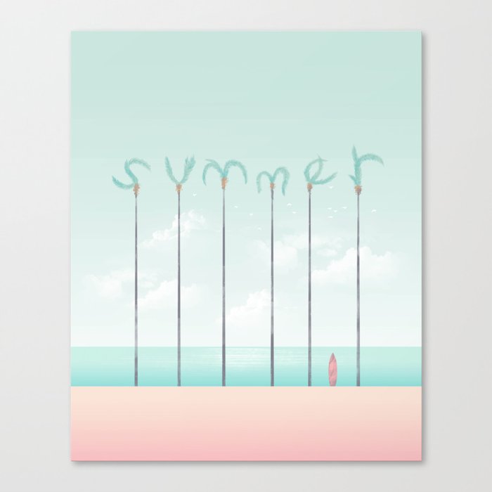 Palm Summer Canvas Print