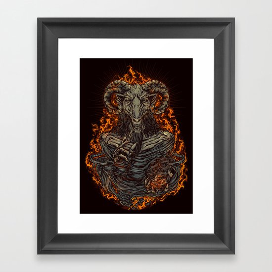 lord of goat Framed Art Print