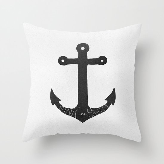 Sink or Swim Throw Pillow