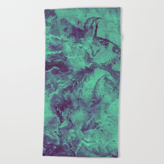Ink Marble Beach Towel