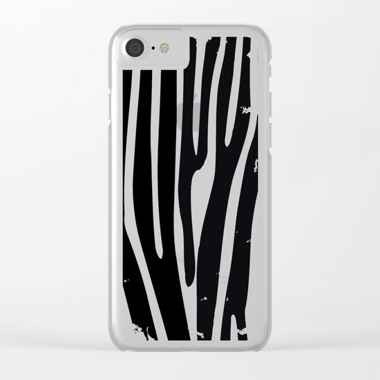 Zebra Clear iPhone Case