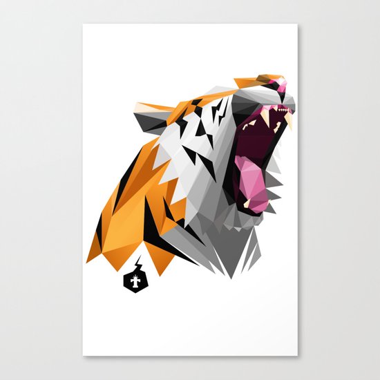 TML polygon tiger ROAR!!! Canvas Print