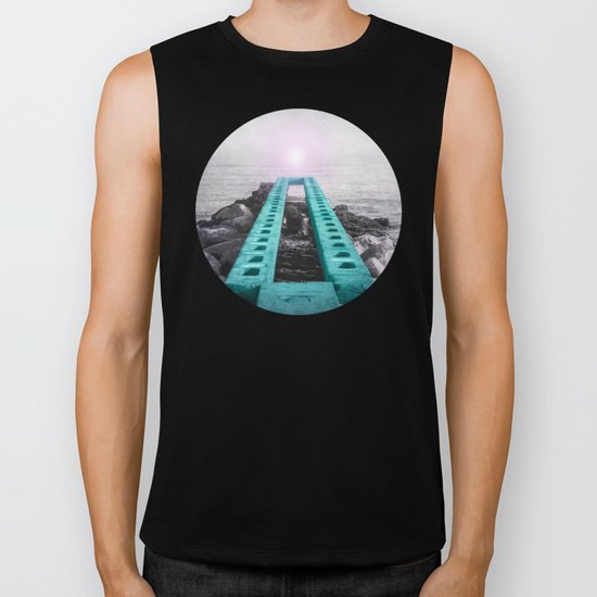BRIDGE OVER SILENT WATER Biker Tank