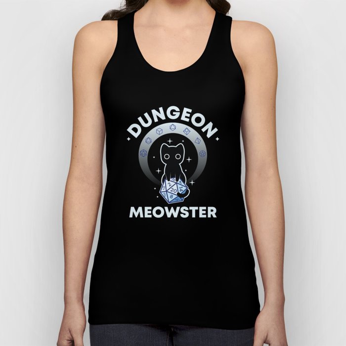 Dungeon Meowster Dice Tank Top