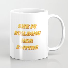 She's Building Her Empire, Inspirational, Motivational, Girlboss, Pink Mug