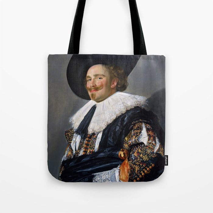 Frans Hals - Laughing Cavalier - Renaissance Fine Art Retro Vintage Oil Painting Tote Bag