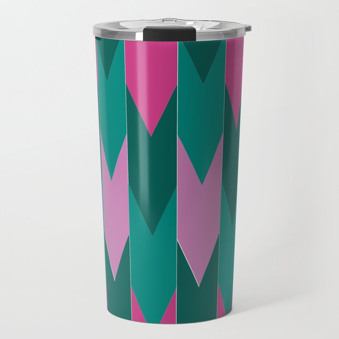 Multicoloured Vertical Arrows Travel Mug