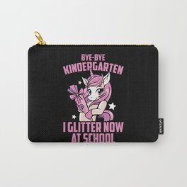 Bye Bye Kindergarten Cute Unicorn Back to School Carry-All Pouch