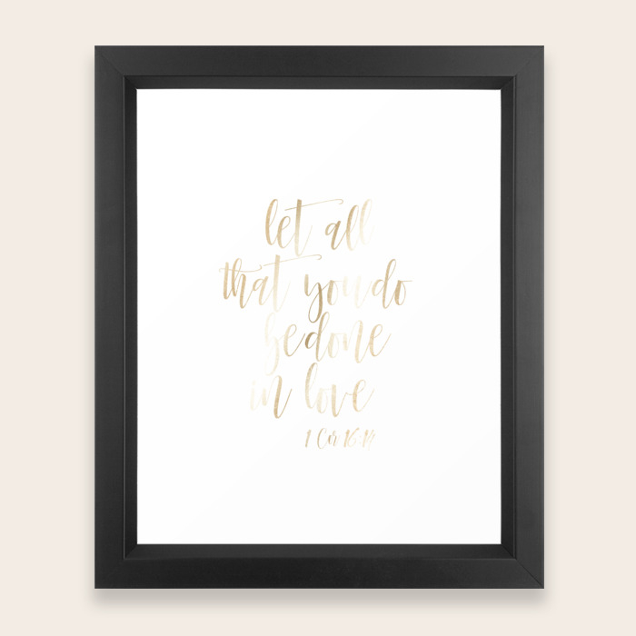 Let All That You Do Be Done In Love Bible Verse Wall Art