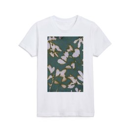 Botanical Whispers / Cyan & Green Kids T Shirt