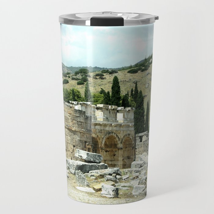 Round Towers The Frontinus Gate Hierapolis Travel Mug