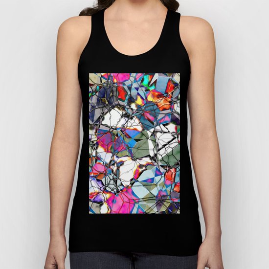 Abstract Geometric Web Unisex Tank Top