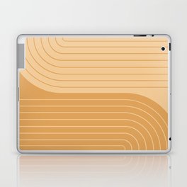 Two Tone Line Curvature XLIX Laptop Skin