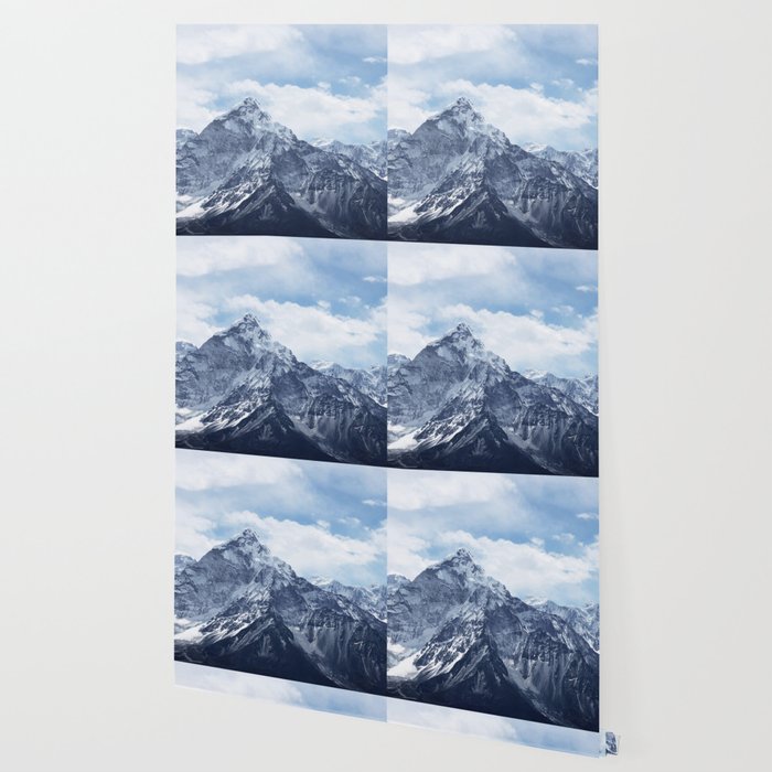 Snowy Mountain Peaks Wallpaper By Andreas12 Society6