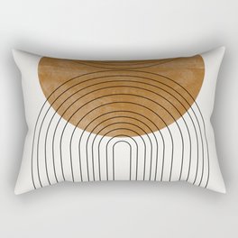 Abstract Flow / Recessed Framed  Rectangular Pillow