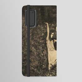 Dance Girl and Death - August Brömse  Android Wallet Case