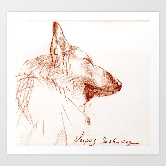 Shepherd Dreams Art Print