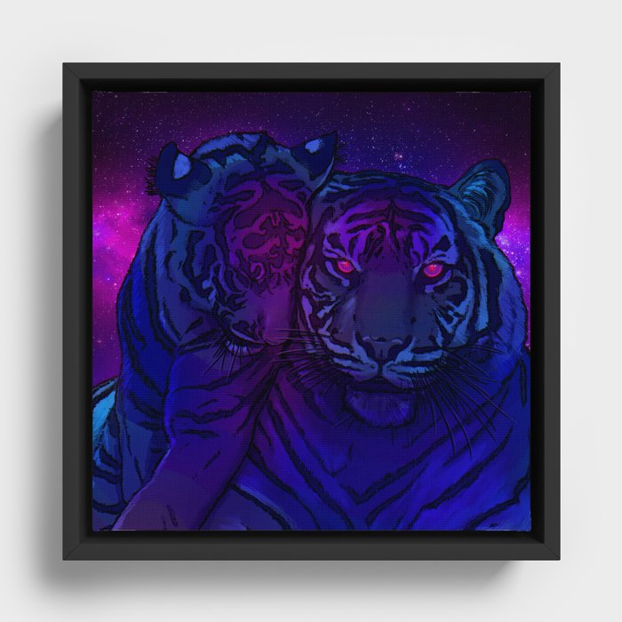 Tiger Love 3 Framed Canvas